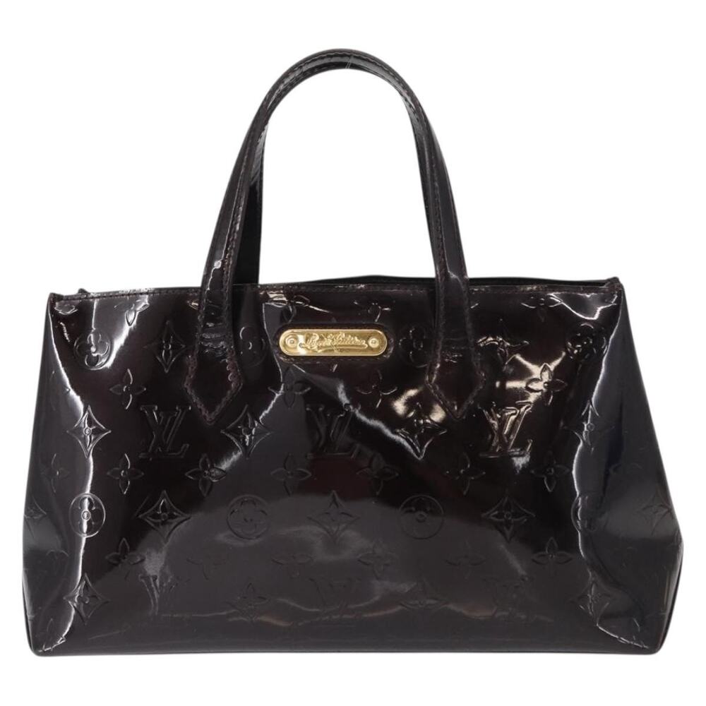 Louis Vuitton Monogram Vernis Wilshire PM Bag Amarante Purple